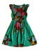 Image of Ruby Belle Cezanne Embroidery Dress - Mint/Red Floral
