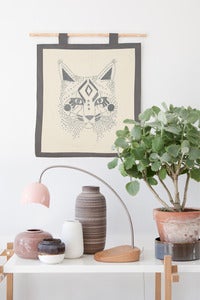 Image of My Embroidery Kit - Bobcat with grey floss color