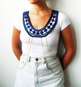 Image of Midnight Blue Lace BodyChain