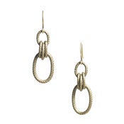 Image of minaret earring: antiqued brass