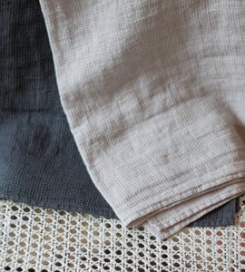 Image of Linen Waffle Bath Towel
