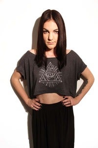 Image of Window To The Soul Loose Crop Tee