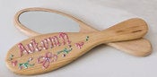 Image of Personalised Hairbrush Mirror