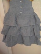 Image of Brand New Torrid High Waist Light Wash Denim Ruffle Tiered Skirt 1X 