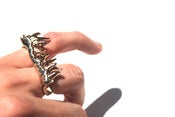 Image of Two-Toned Bronze and Rose Gold Uni-Teeth Ring