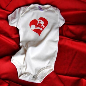Image of Butterfly Heart Baby Onesie