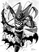 Image of 9" x 12" Black and White Commissions
