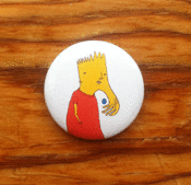 Image of what it is like when you think about catching something before you actually catch it - button badge