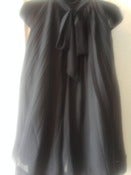 Image of Beautiful Black Bow Back Tunic Size Large 