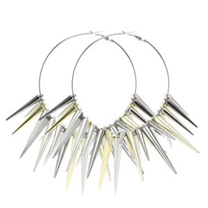 Image of Vivienne. Oversized Spiked Hoops