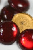Image of Glowing Red Siren Cabochons~ VIntage