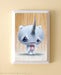 Image of "Uni Yeti Snow" white mounted print