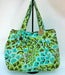 Image of Green and Brown Large Pleated Bag