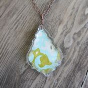 Image of petal drop necklace - french cut 283