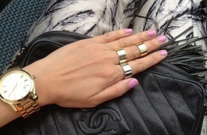 Image of Metal Gold/Silver Cuff Knuckle Ring