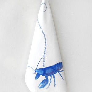 Image of French Pet Lobster Tea Towel 