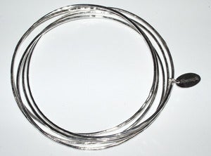 Image of Silversmyth 5 Intertwined Sterling Silver Bangles Bracelet