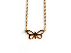 Image of Vintage Butterfly Necklace
