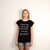 Image of I WANT YOU...SO MUCH!! - Tunic (rolled sleeve/black)