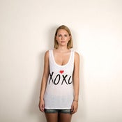 Image of Kisses & Hugs - Tank Top (racerback/white)