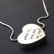 Image of Necklace - My heart says... "F**K IT. YOU. OFF. ME. THIS."