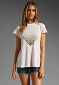 Image of Wildfox "LA Skyline" Desert Crew Neck Tee in Pouty Pink