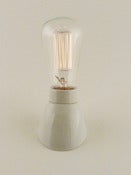 Image of PORCELAIN | plain vintage wall light | WHITE SLANTED