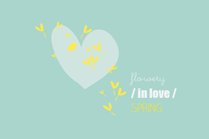 Image of Carte Flowery / IN LOVE / Spring - EDITION LIMITEE