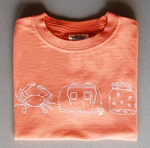 Image of Summer Medley Children's Tee MANGO