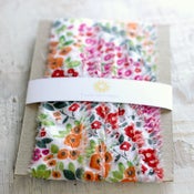 Image of  Red Flowers Fabric Ribbon