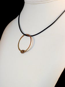 Image of Tied Copper Ring Pendant