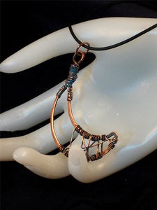 Image of Copper Crescent Moon Pendant