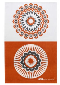 Image of Darjeeling Tea Towel - Tangerine Dream