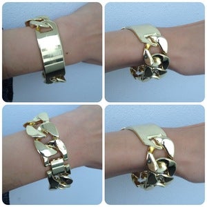 Image of Gold ID Chain Bracelet