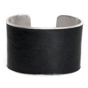 Image of Manchette Grey storm argent large / Grey storm silver cuff large