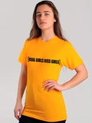 Image of Neon Orange Real Girls Kiss Girls