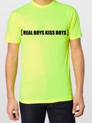 Image of Neon Yellow Real Boys Kiss Boys