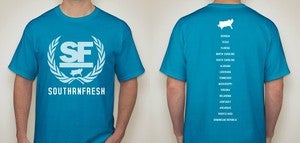 Image of Caribbean Blue Southrnfresh Crest Shirt