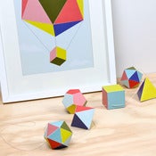 Image of Polyhedra Garland 'Cut & Fold' Kit