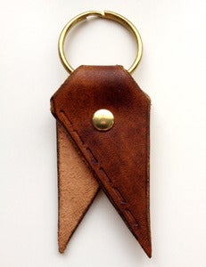 Image of Chestnut Running Stitch Bookmark Key Chain