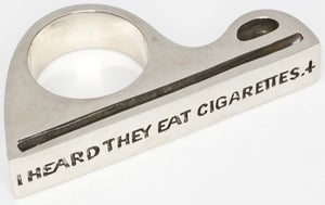 Image of IHTEC 2 Finger - White Bronze Ring