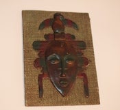 Image of Vintage Small African Wall Hanging