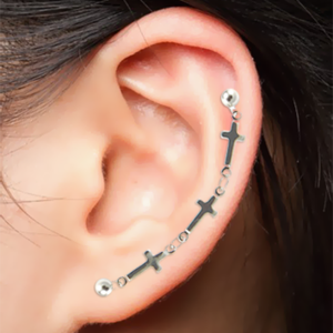 Image of Rosanne. Cartilage Double Earring