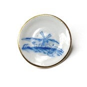 Image of Delft Windmill Plate Brooch