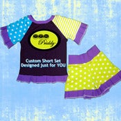 Image of Custom Short Set Designed just for YOU size 6-12m to 13/14