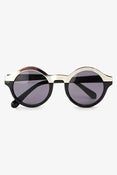 Image of Round Abby Metal Accent Sunglasses 