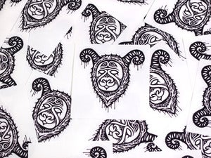 Image of Clear Mini Vinyl Stickers.