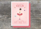 Image of Ballerina Party Invitation (10)