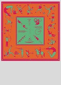 Image of Lucky Sports Scarf Silk (Orange)
