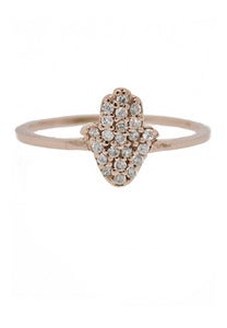 Image of ROSE GOLD HAMSA RING